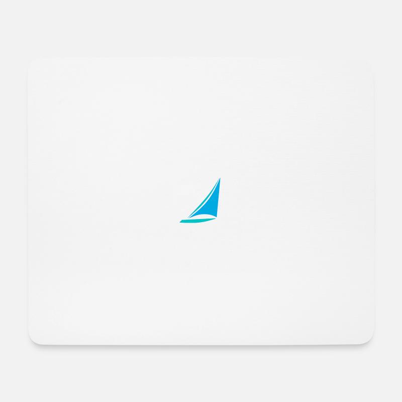 Segelboot - Mousepad (Querformat) - Weiß