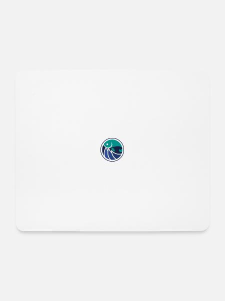 fischen angeln fishing motiv logo - Musemåtte (tværformat) - hvid