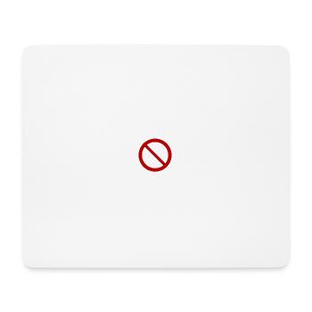 Interdit T-Shirt Cadeau Humour - Tapis de souris (format paysage) - blanc - Devant
