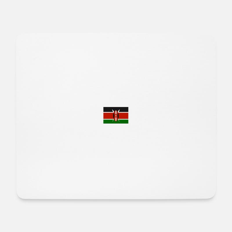 Kenya flag - Mouse Pad (horizontal) - white