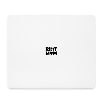 «RIOT MOM» Logo - Mousepad (Querformat) - Weiß - Vorne