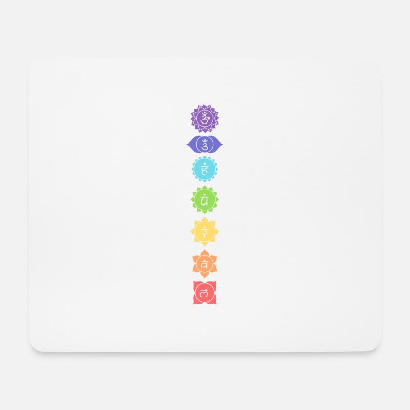 Chakras - Mouse Pad (horizontal) - white