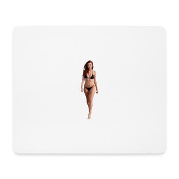Beautifull girl ai generate HD - Tapis de souris (format paysage) - blanc - Devant