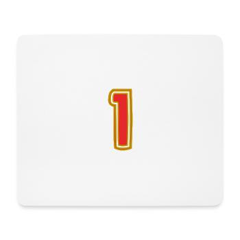 1. 1 year. 1st ANNIVERSARY. 1 YEAR ANNIVERSARY - Mouse Pad (horizontal) - white - Front