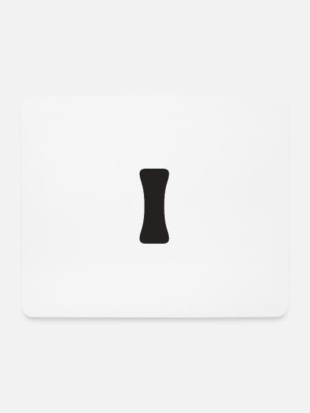 I - Mousepad (Querformat) - Weiß