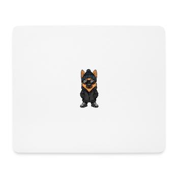 German Shepherd Winter - Mouse Pad (horizontal) - white - Front