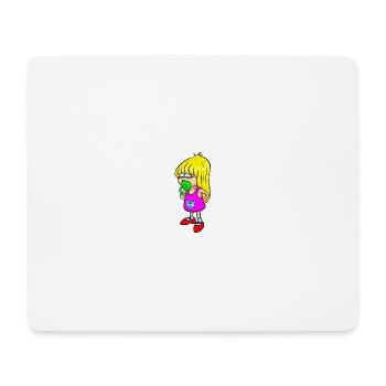 Child with pacifier - Mouse Pad (horizontal) - white - Front