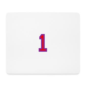 1. 1 year. 1st ANNIVERSARY. 1 YEAR ANNIVERSARY - Mouse Pad (horizontal) - white - Front