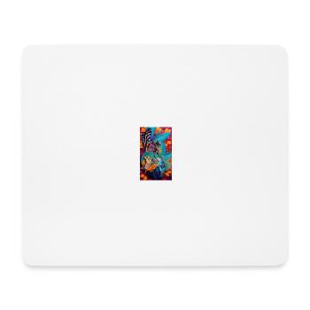 Unique Butterfly Face - Mousepad (Querformat) - Weiß - Vorne