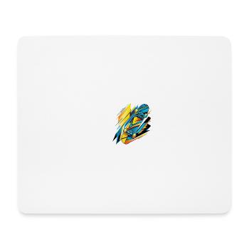 NeonSkateVibes No.7 Skateboard Vibes - Mousepad (Querformat) - Weiß - Vorne