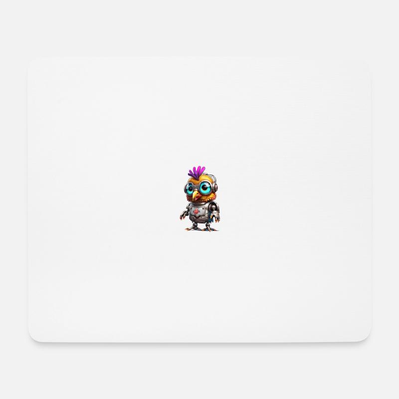 Robo chicken - Mousepad (Querformat) - Weiß