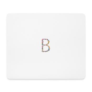 B FLOWERS - Tapis de souris (format paysage) - blanc - Devant