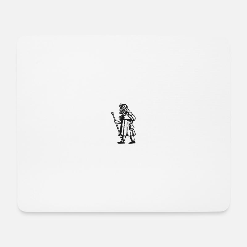 Pilger Compostela - Mousepad (Querformat) - Weiß