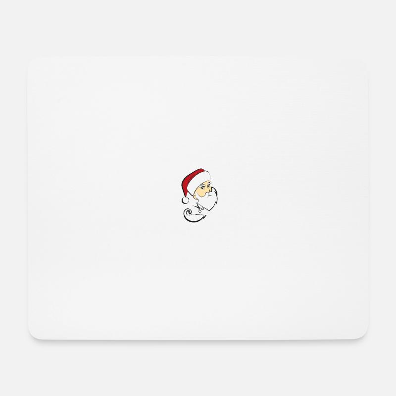 Weihnachtsmann - Kopf- Bart Schneiden - Mousepad (Querformat) - Weiß