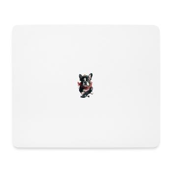 Bulldog Skater - Tapis de souris (format paysage) - blanc - Devant