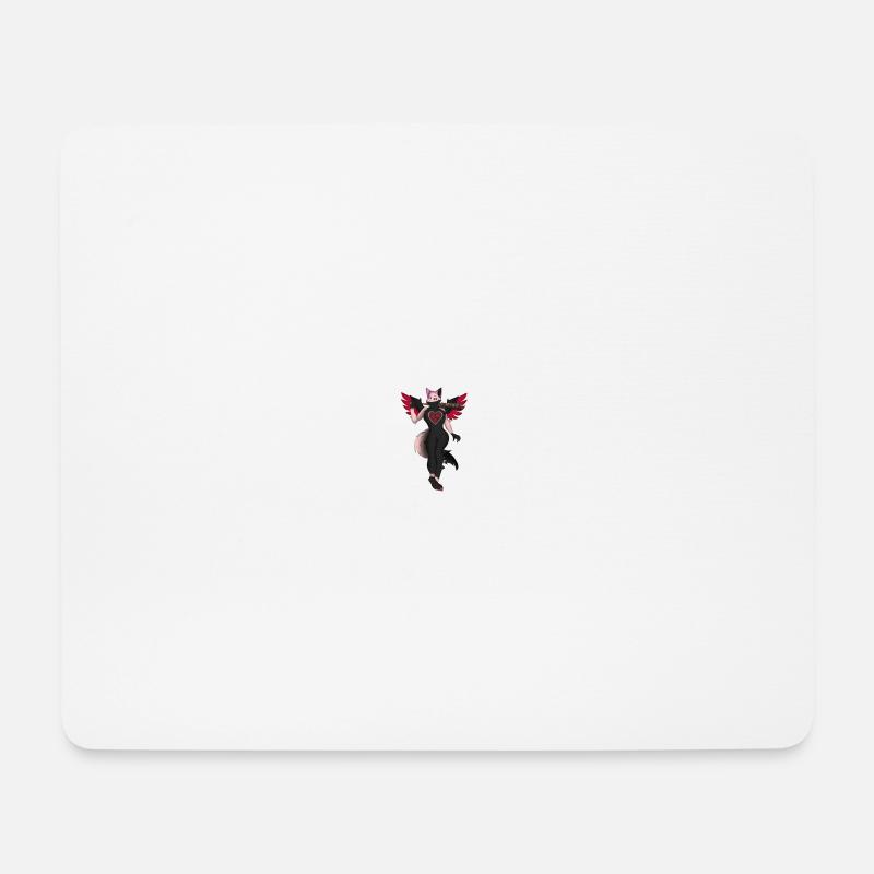 Butterfly mit Baseballschläger - Mousepad (Querformat) - Weiß