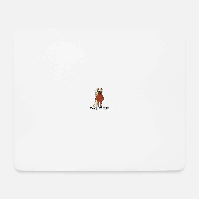 take it isi - Mousepad (Querformat) - Weiß