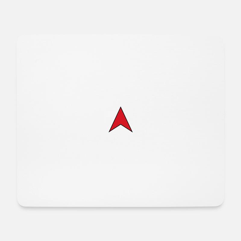 arrow red - Mouse Pad (horizontal) - white