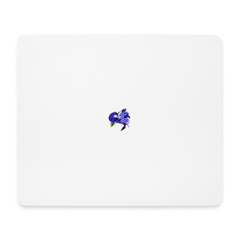 blaue Blume sehr schöne Blumen - Mousepad (Querformat) - Weiß - Vorne