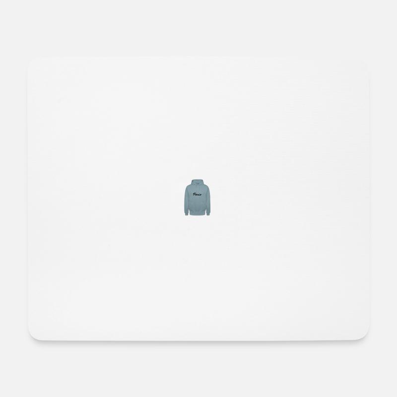 Paris Hoodie - Mousepad (Querformat) - Weiß