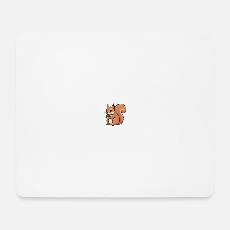 Eichhörnchen - Mousepad (Querformat) - Weiß