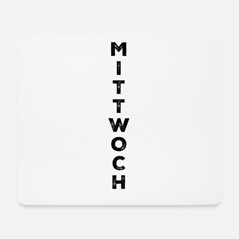 Wednesday - black - Mouse Pad (horizontal) - white