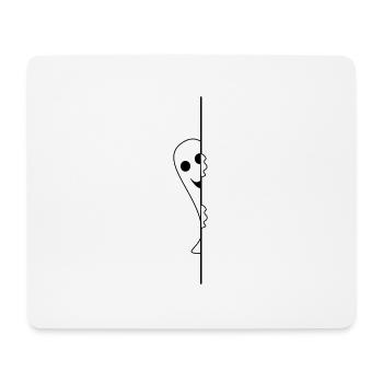 fantôme méchant - Tapis de souris (format paysage) - blanc - Devant