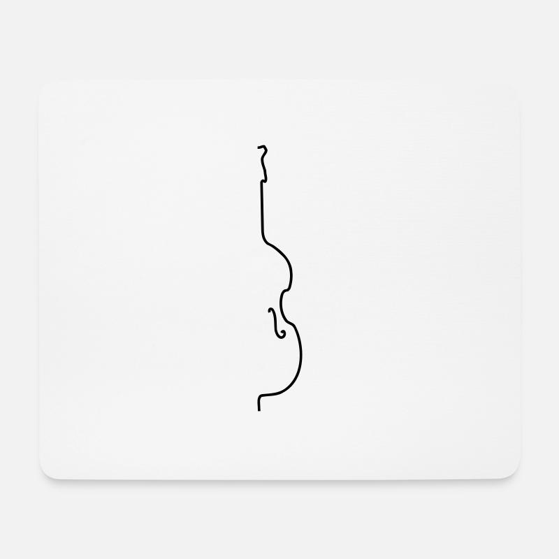 kontra_halb - Mousepad (Querformat) - Weiß