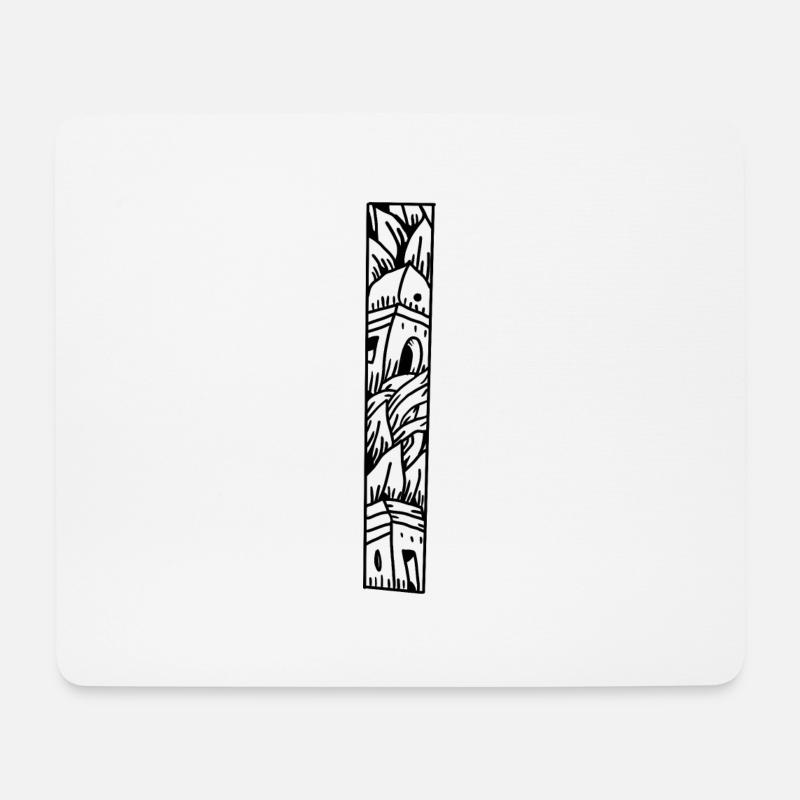 Design - Mousepad (Querformat) - Weiß