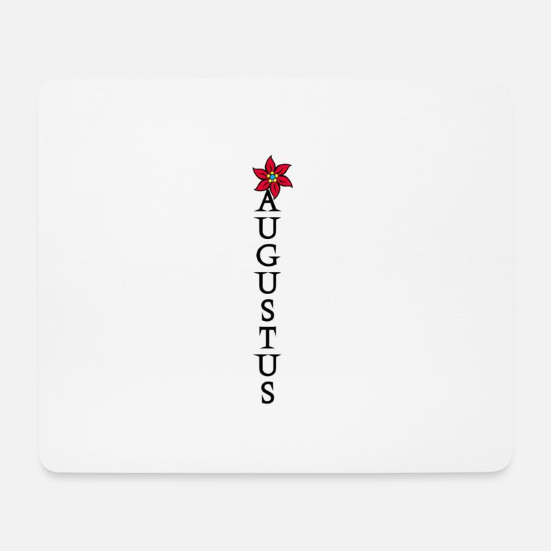 August Vintage Geburtstagsgeschenk - Mousepad (Querformat) - Weiß