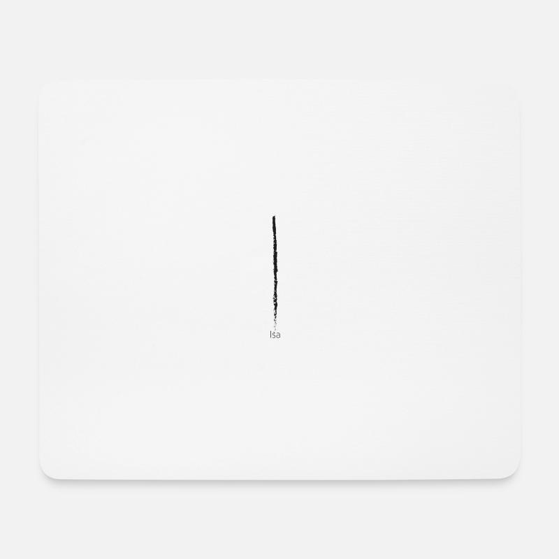 Rune Isa - Mouse Pad (horizontal) - white
