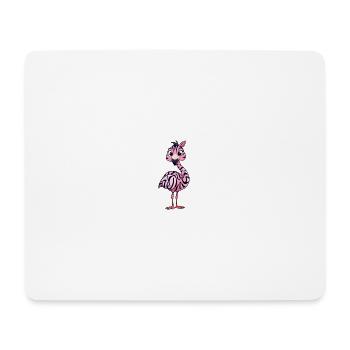 Flamingo - Mousepad (Querformat) - Weiß - Vorne
