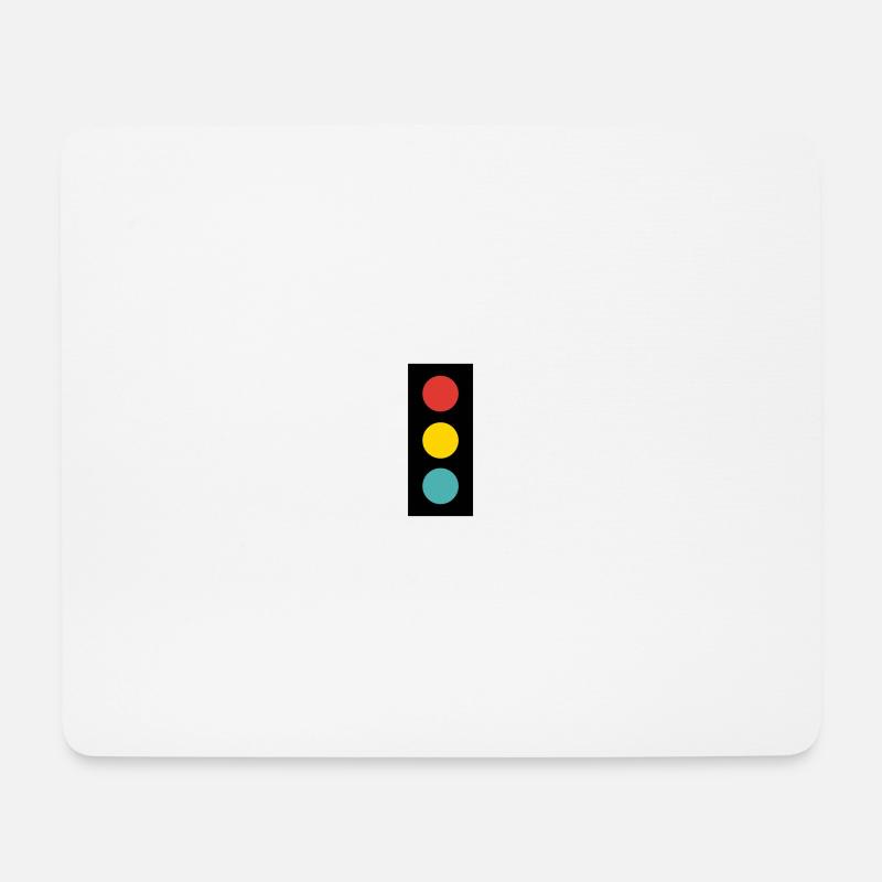 Kinder Ampel - Mousepad (Querformat) - Weiß