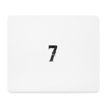 Motif du numéro sept galactique - Tapis de souris (format paysage) - blanc - Devant