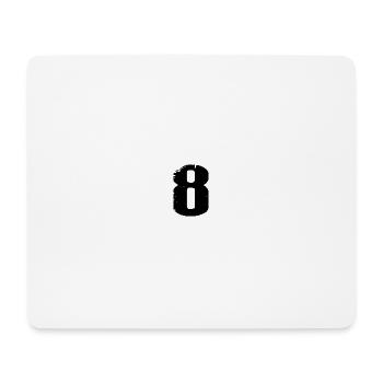 8 Number Leotard - Mouse Pad (horizontal) - white - Front