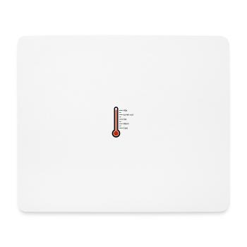 Thermometer - Mousepad (Querformat) - Weiß - Vorne