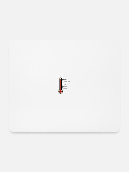 Thermometer - Mousepad (Querformat) - Weiß
