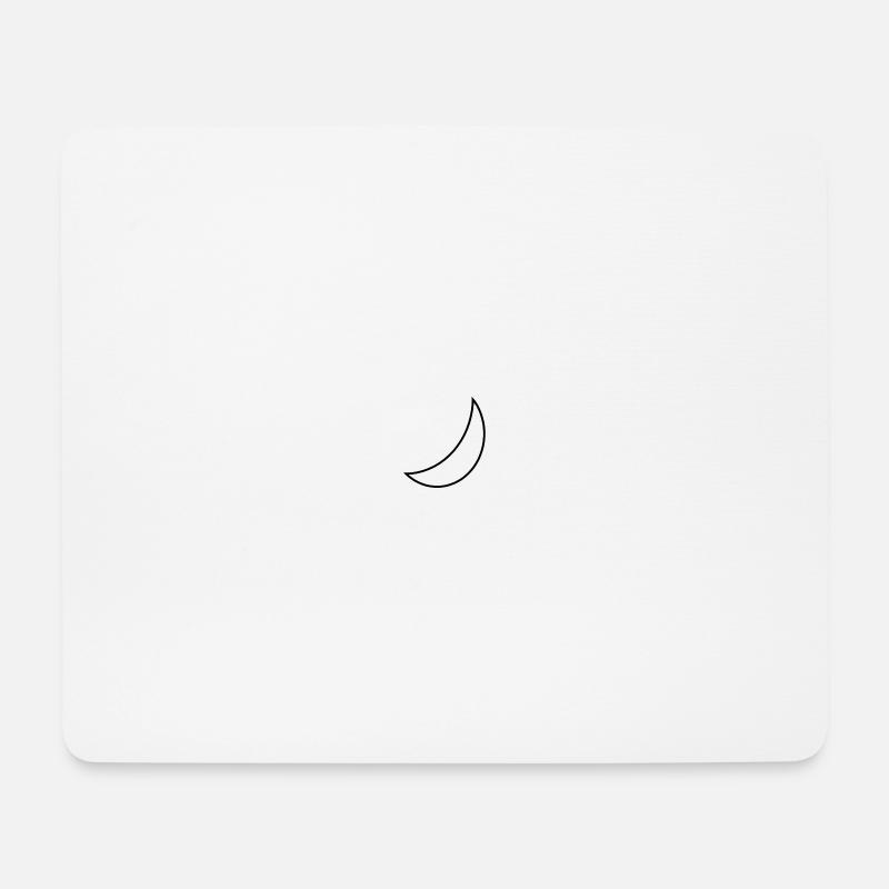Lunar Moon - Mousepad (Querformat) - Weiß