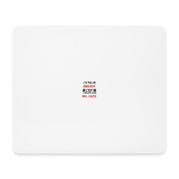 J'ai pas un gros bide - Tapis de souris (format paysage) - blanc - Devant