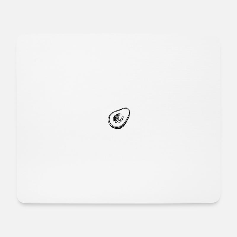 Avocado - Mousepad (Querformat) - Weiß