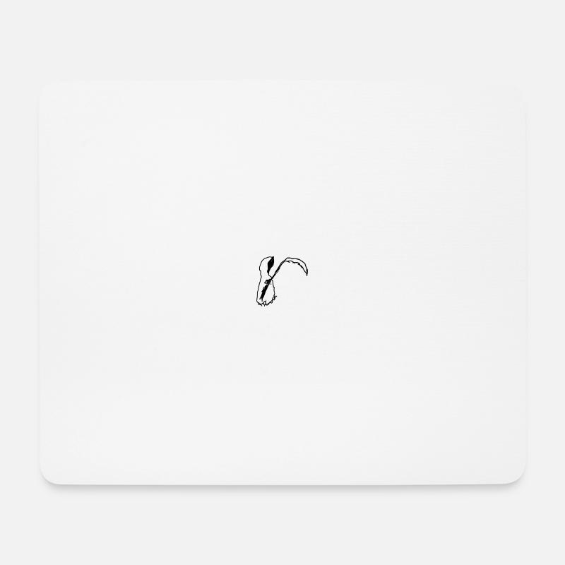 Sensenmännchen - Mousepad (Querformat) - Weiß