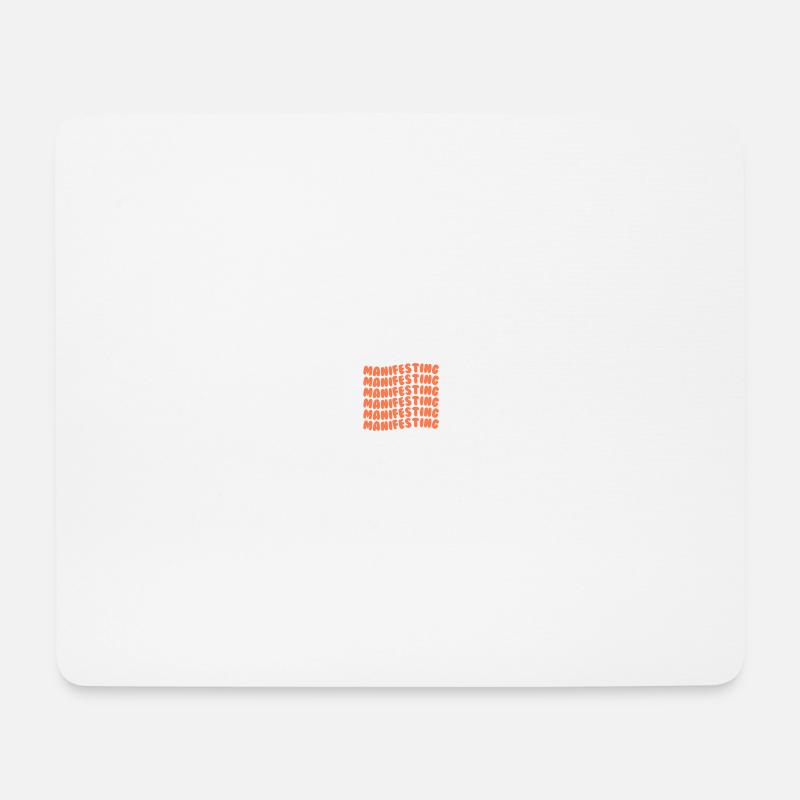 Manifesting orange - Mouse Pad (horizontal) - white