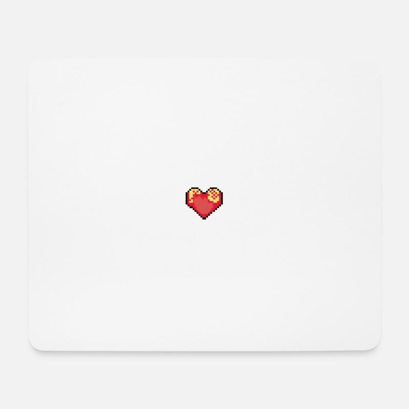 PixelHeart Bliss - Mouse Pad (horizontal) - white