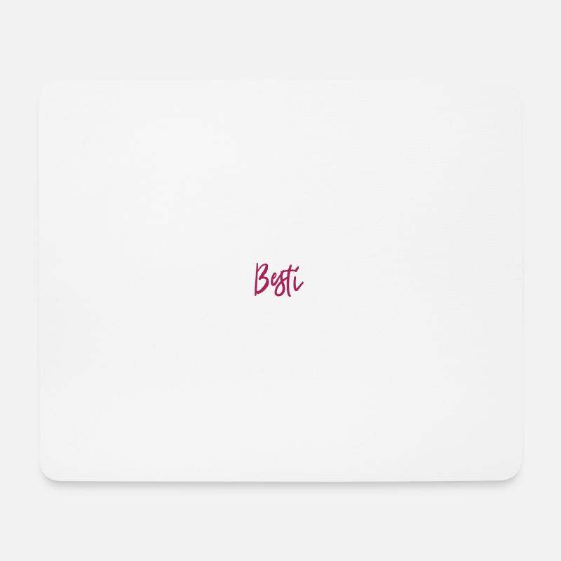 Besti | beste Freundin - Mousepad (Querformat) - Weiß