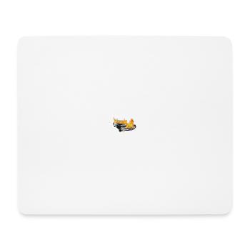 Burning car police - Mouse Pad (horizontal) - white - Front