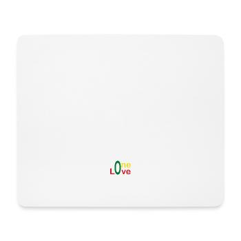 One love - version 1 - Tapis de souris (format paysage) - blanc - Devant