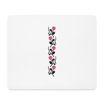 roses II - Mousepad (Querformat) - Weiß - Vorne