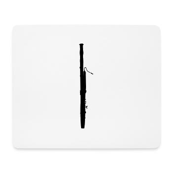 Fagott - Mousepad (Querformat) - Weiß - Vorne