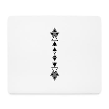 Tribal tattoo triangles - Mouse Pad (horizontal) - white - Front