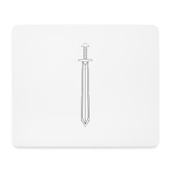 Sword - Mouse Pad (horizontal) - white - Front